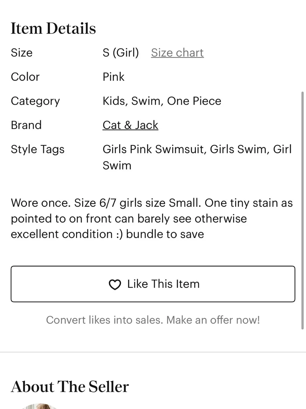 Pink Ribbed One-Piece Swimsuit with Cutout 6/7 - Picture 6 of 6